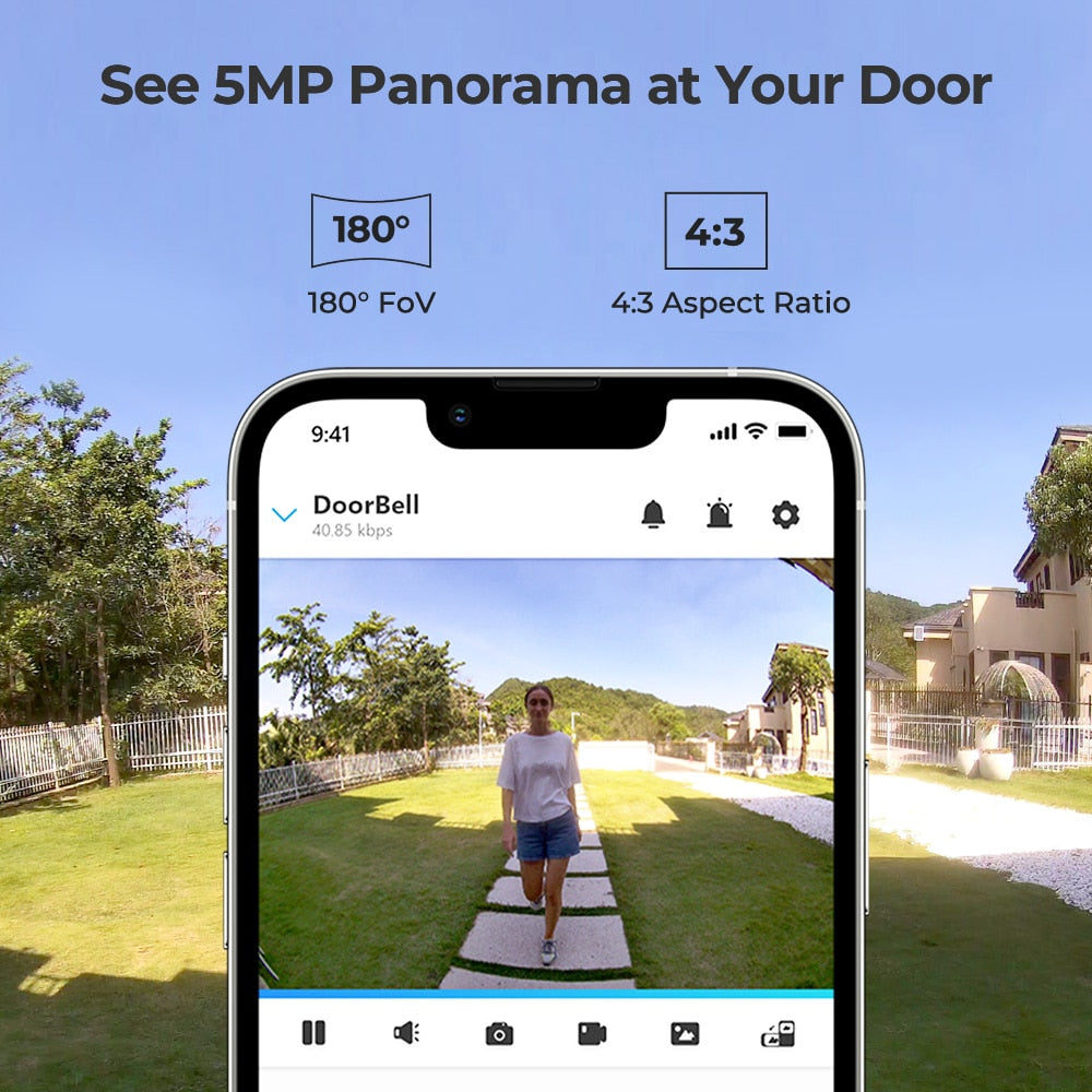 Reolink 2K+ Video Doorbell WiFi Smart Outdoor Home Video Intercom Human Detection Wired Door Bell PoE with Chime Support Alexa. UK Plug or EU Plug Available.