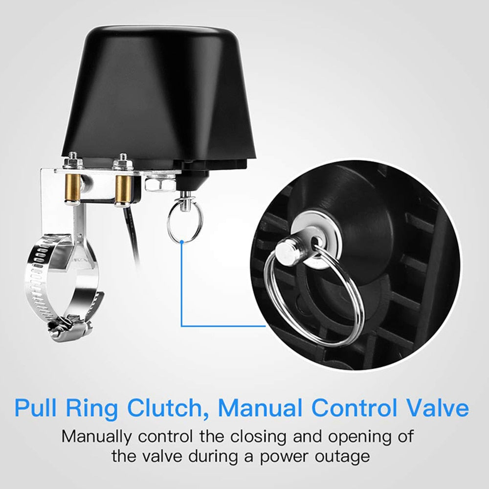 Smart WiFi or Zigbee Water Valve. ON/OFF Auto Control, Countdown Timer Valve . Supports Alexa and Google Home. UK or EU Plug version is available. Please select the correct version.
