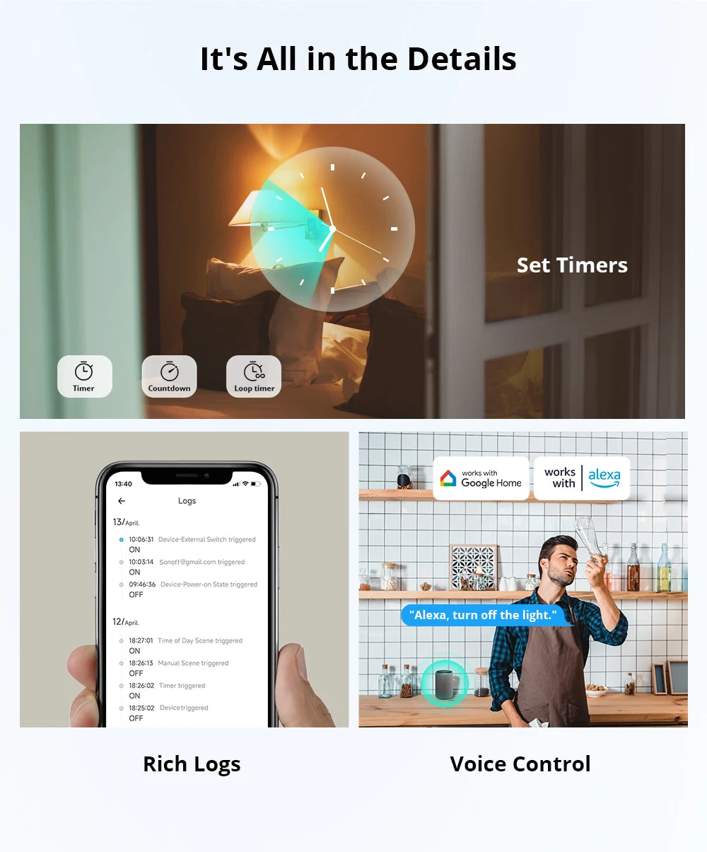 SONOFF MINI Extreme Wi-Fi Smart Switch MINIR4M Matter Compatible Smart switch. Smart Home switch that works with Alexa, eWelink, and similar apps.