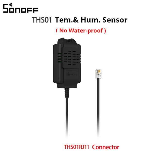 SONOFF TH Elite 16A or 20A Wifi Smart Temperature and Humidity Monitoring Switch. Add sensors THS01 or DS18b20 Sensor. Works Via eWelink App or Alexa App