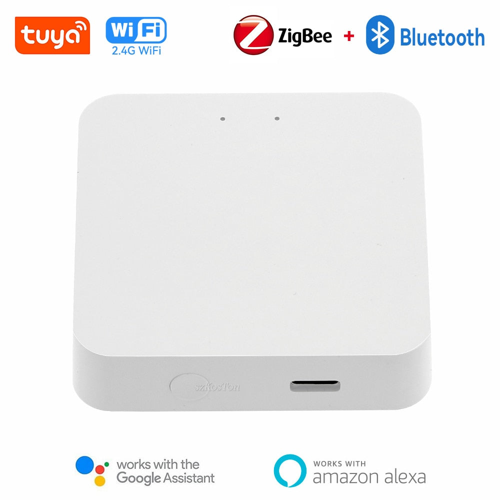 Tuya Smart Gateway Hub. Multi-model Smart Home Bridge, WiFi, Bluetooth, ZigBee. Smart Life APP, Wireless Remote Control. Works with Alexa and Google Home