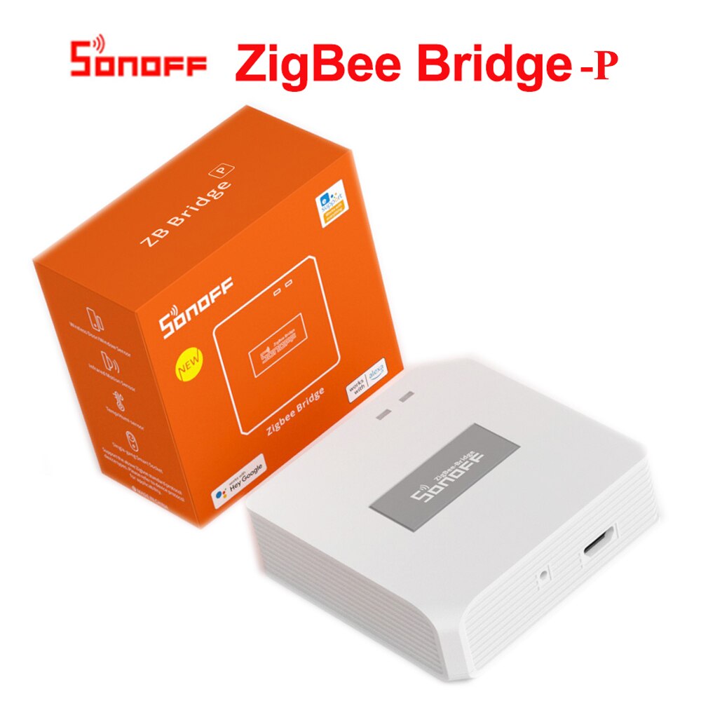 Sonoff Zigbee Devices. Select from Zigbee Bridge-P, Zigbee 3.0 Gateway Hub, SNZB-01, SNZB-04 Temperature Humidity Door/Window Motion Sensor. Works with eWelink, Google home, SmartThings