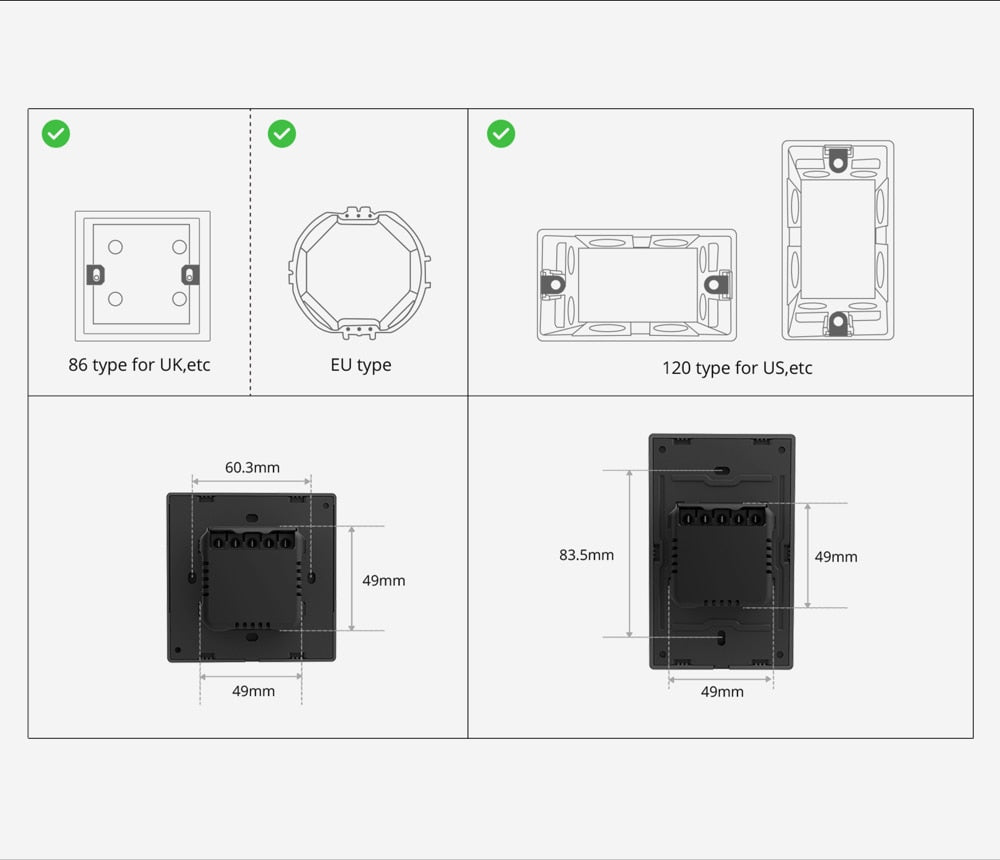 SONOFF NSPanel Smart WiFi Switch EU - All-in-One Control For Alexa or Google Home