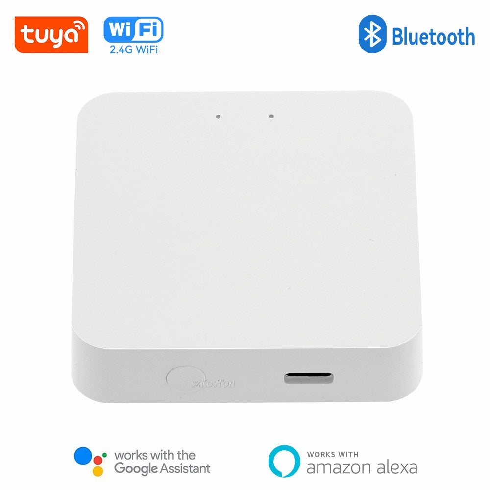 Tuya Smart Gateway Hub. Multi-model Smart Home Bridge, WiFi, Bluetooth, ZigBee. Smart Life APP, Wireless Remote Control. Works with Alexa and Google Home