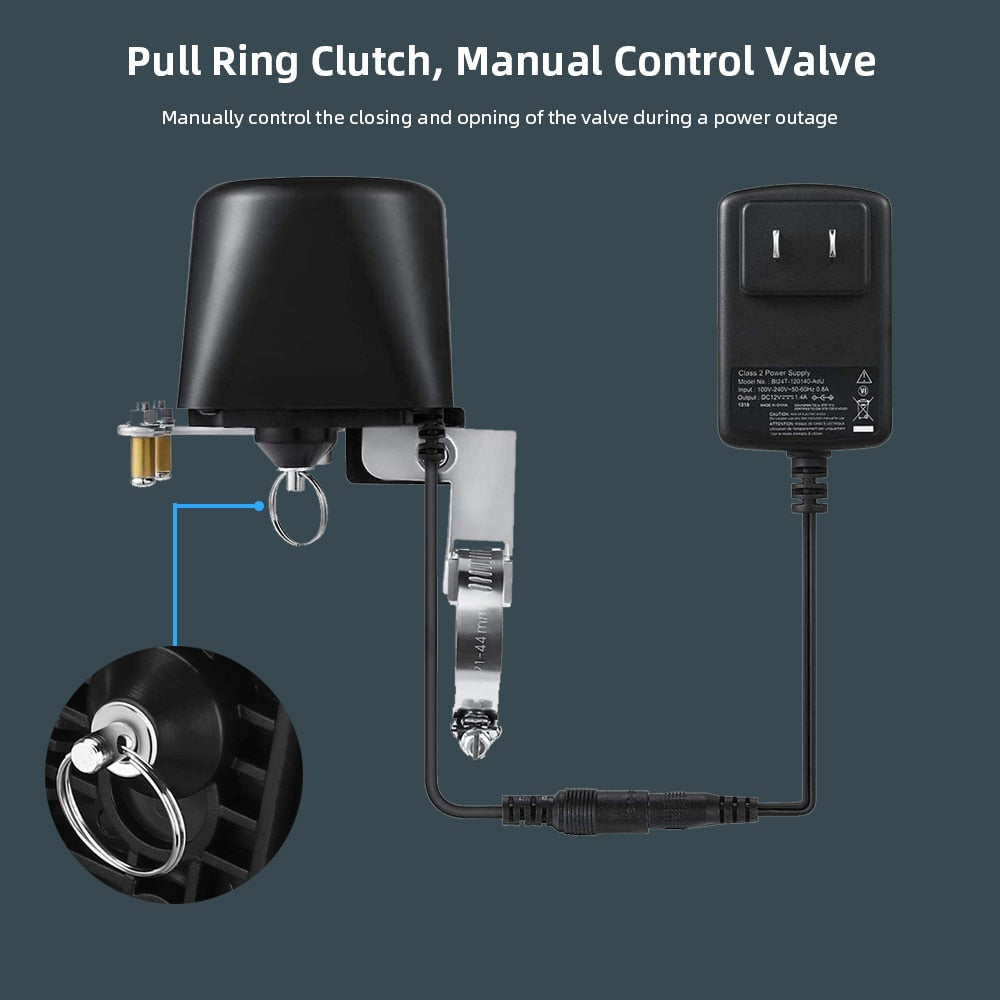 Smart WiFi or Zigbee Water Valve. ON/OFF Auto Control, Countdown Timer Valve . Supports Alexa and Google Home. UK or EU Plug version is available. Please select the correct version.