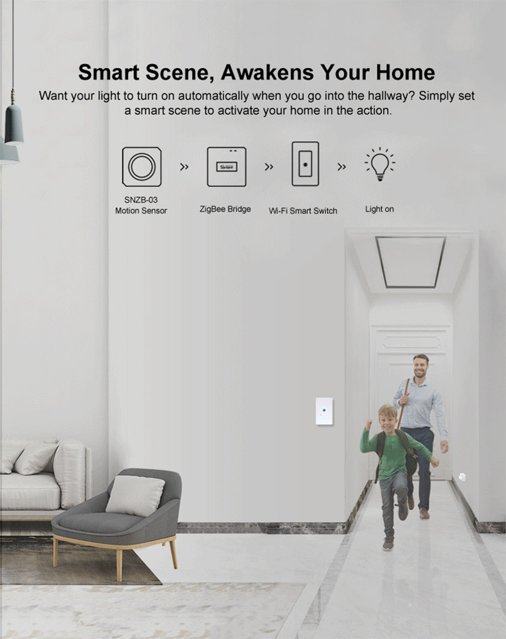 Sonoff Zigbee Devices. Select from Zigbee Bridge-P, Zigbee 3.0 Gateway Hub, SNZB-01, SNZB-04 Temperature Humidity Door/Window Motion Sensor. Works with eWelink, Google home, SmartThings