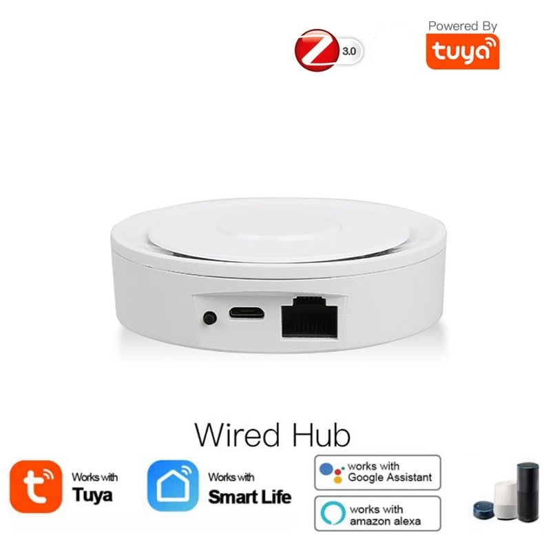 Tuya Smart Gateway Hub. Multi-model Smart Home Bridge, WiFi, Bluetooth, ZigBee. Smart Life APP, Wireless Remote Control. Works with Alexa and Google Home