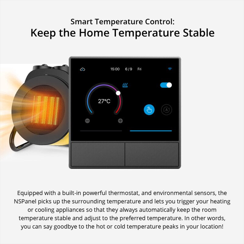 SONOFF NS Panel. 2 button light switch with smart features. Works with Ewelink, Alexa, Google Home and SmartThings