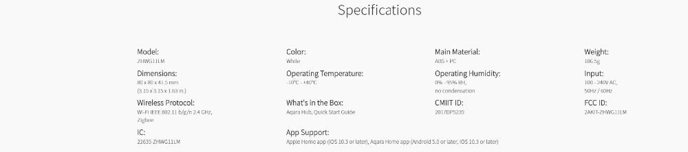 Latest Aqara Smart Hub M1S Gateway. Wireless and Zigbee 3.0. Apple Homekit and Aqara apps supported.