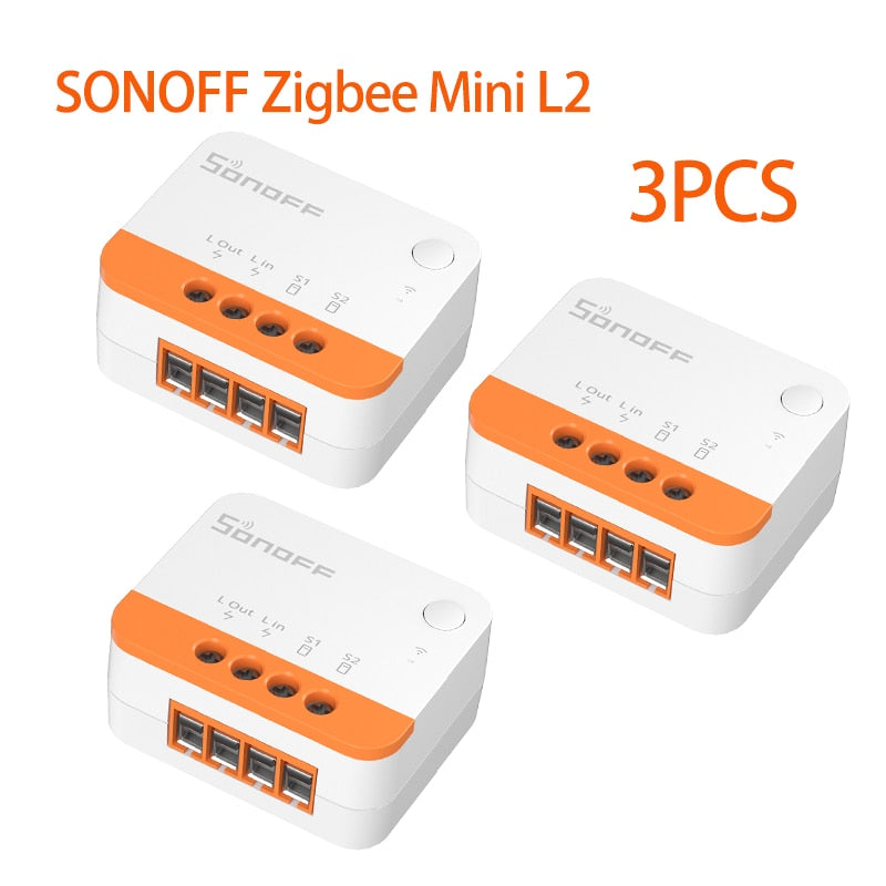 SONOFF ZBMINI ZigBee Mini Smart Light Switch(2 Way), Works with Alexa,  SmartThings Hub, Google Home&SONOFF ZBBridge, ZigBee Hub Required, Neutral  Wire