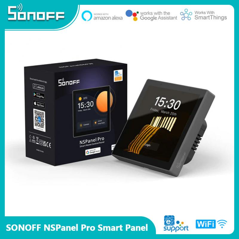 SONOFF NSPanel Pro Smart Home Control Panel - EU Smart Home Thermostat Display Switch Works With Alexa